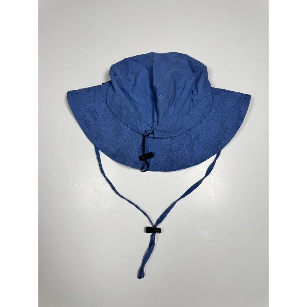Original Panama Jack Boonie Bucket Hat Unisex L Blue Adjustable Strap Wide Brim‎